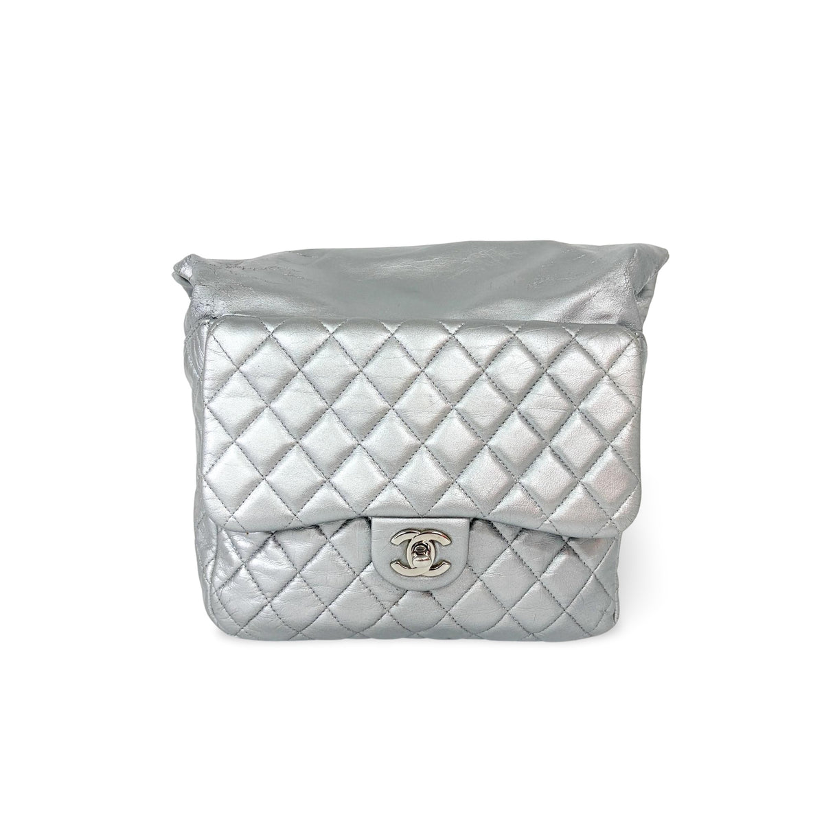 Chanel Backpack In Seoul Metallic Lambskin Metallic Leather Backpack Bag (Pre-Owned)
