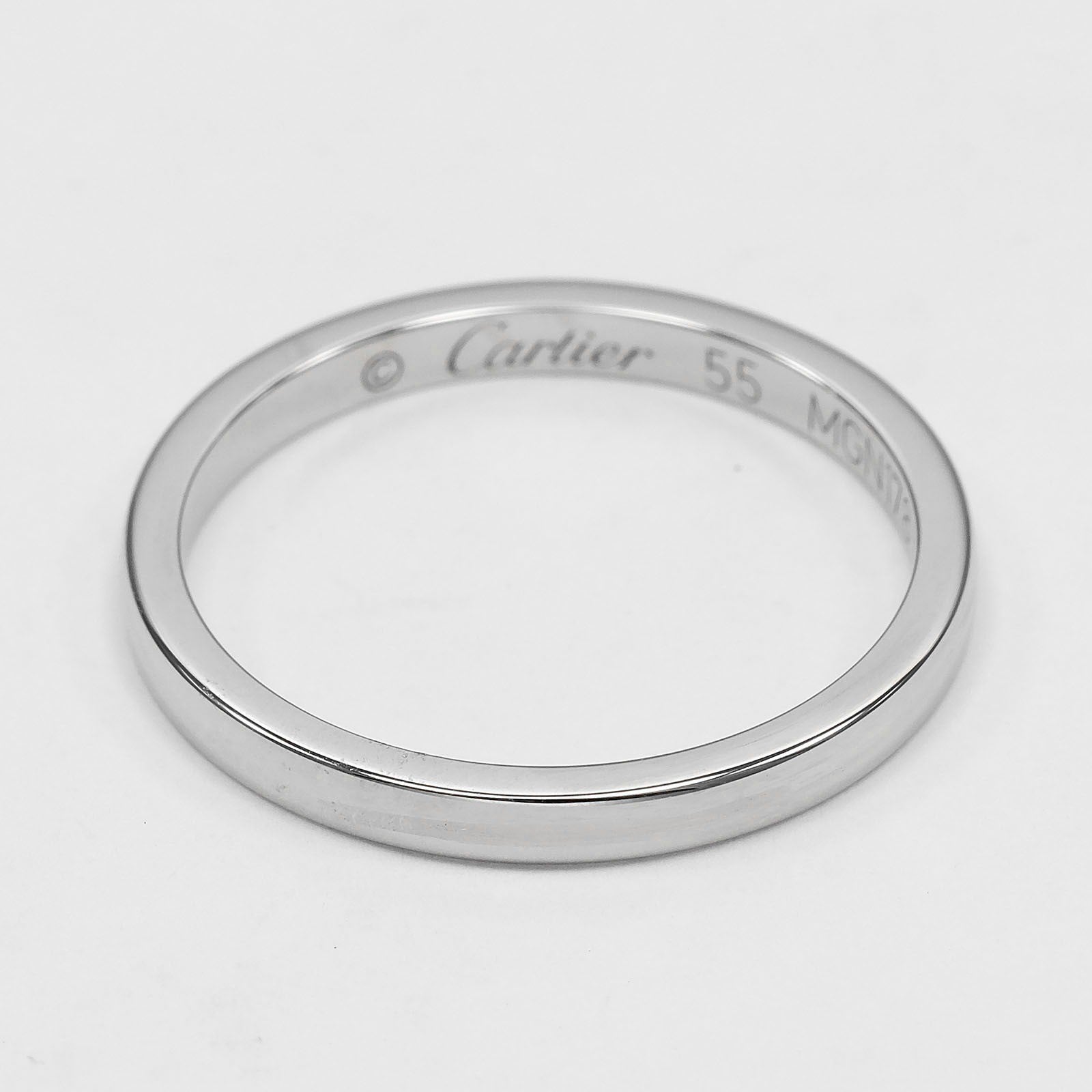 Cartier Ballerine Wedding Band 950 Platinum Silver Platinum Ring Jewelry (Pre-Owned)