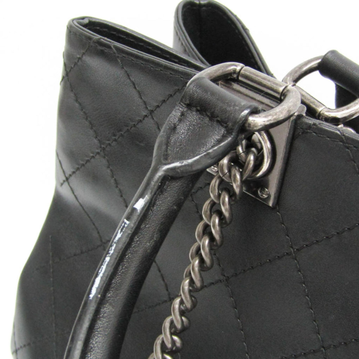 Chanel Urban Luxury Quilted Calfskin Black Leather Backpack Bag (Pre-Owned)
