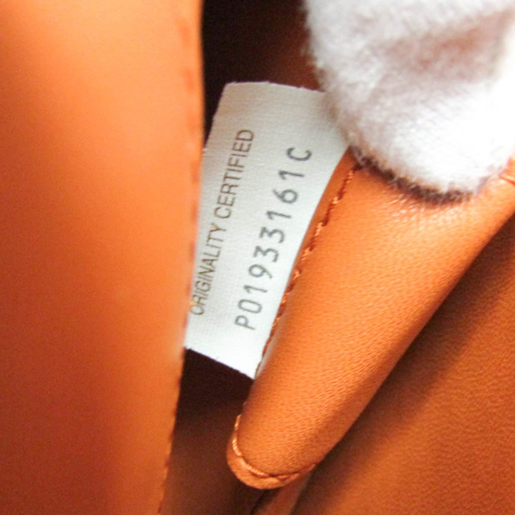 Bottega Veneta Mount Leather Orange Leather Shoulder Bag Bag (Pre-Owned)