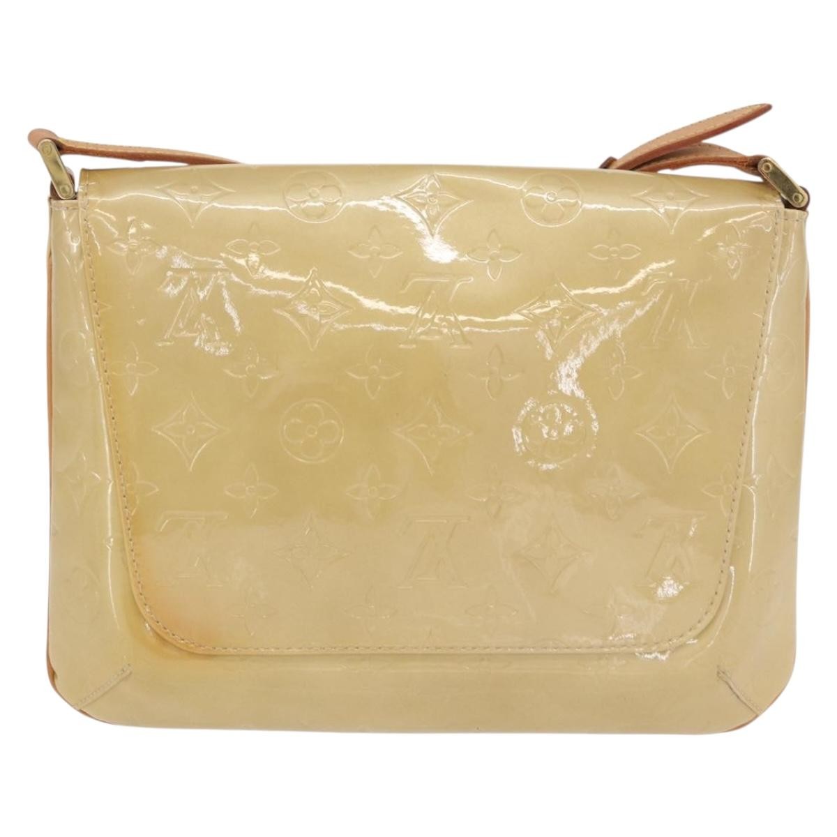 Louis Vuitton Thompson Street Monogram Vernis Beige Patent_Leather Shoulder Bag Bag (Pre-Owned)