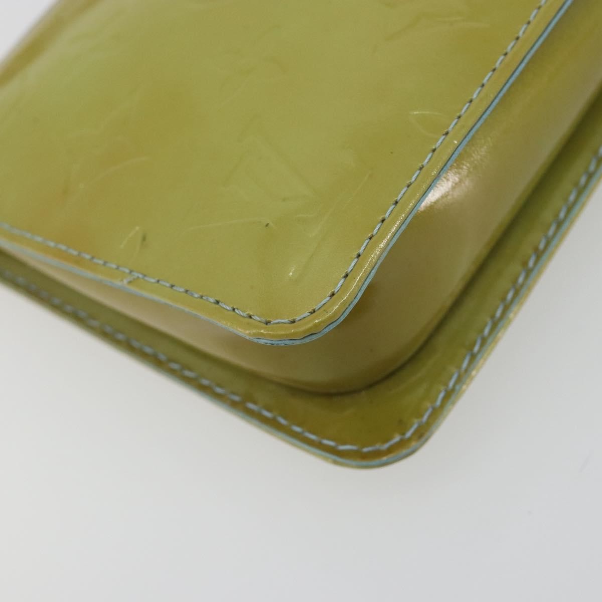 Louis Vuitton Lexington Pochette Monogram Vernis Green Patent_Leather Clutche & Pouche Bag (Pre-Owned)