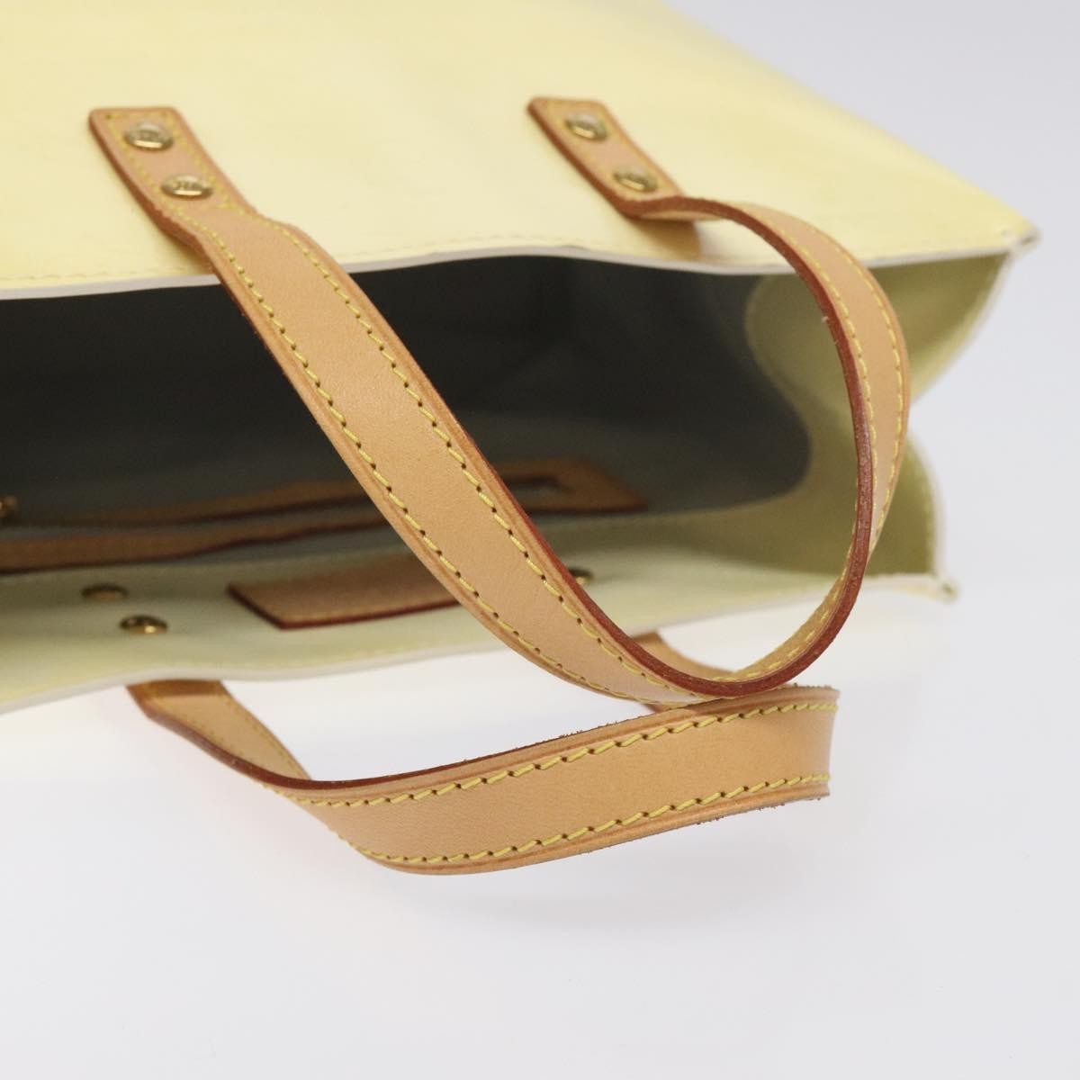 Louis Vuitton Reade Monogram Vernis Beige Patent_Leather Bag (Pre-Owned)