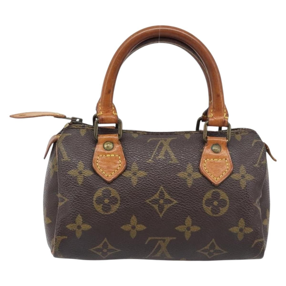 Louis Vuitton Speedy Mini Hl Monogram Canvas Brown Canvas Handbag (Pre-Owned)