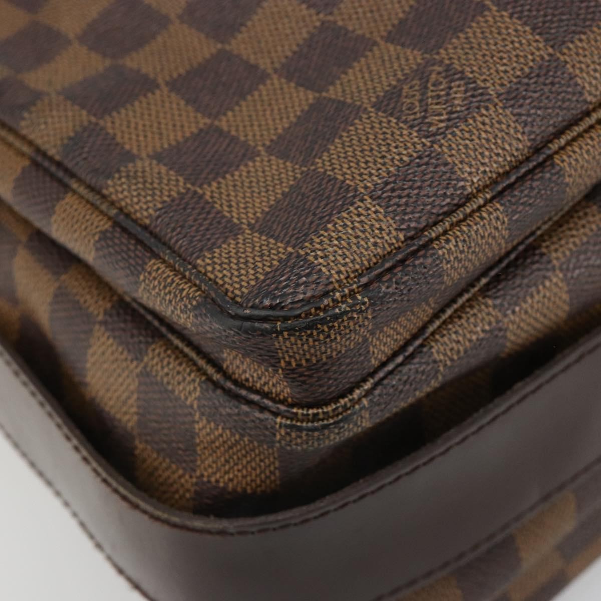 Louis Vuitton Naviglio Damier Ebene Brown Canvas Shoulder Bag Bag (Pre-Owned)