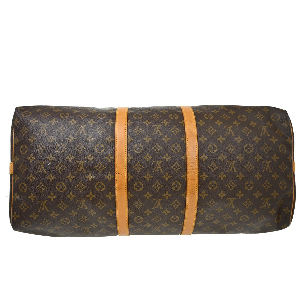 Louis Vuitton Keepall Bandouliere Monogram Canvas Brown Canvas Travel Bag Bag (Pre-Owned)