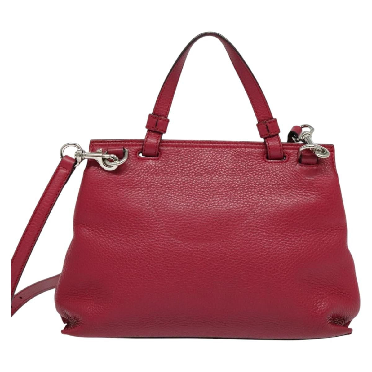 Gucci Bamboo Daily Top Handle Leather Pink Leather Handbag (Pre-Owned)