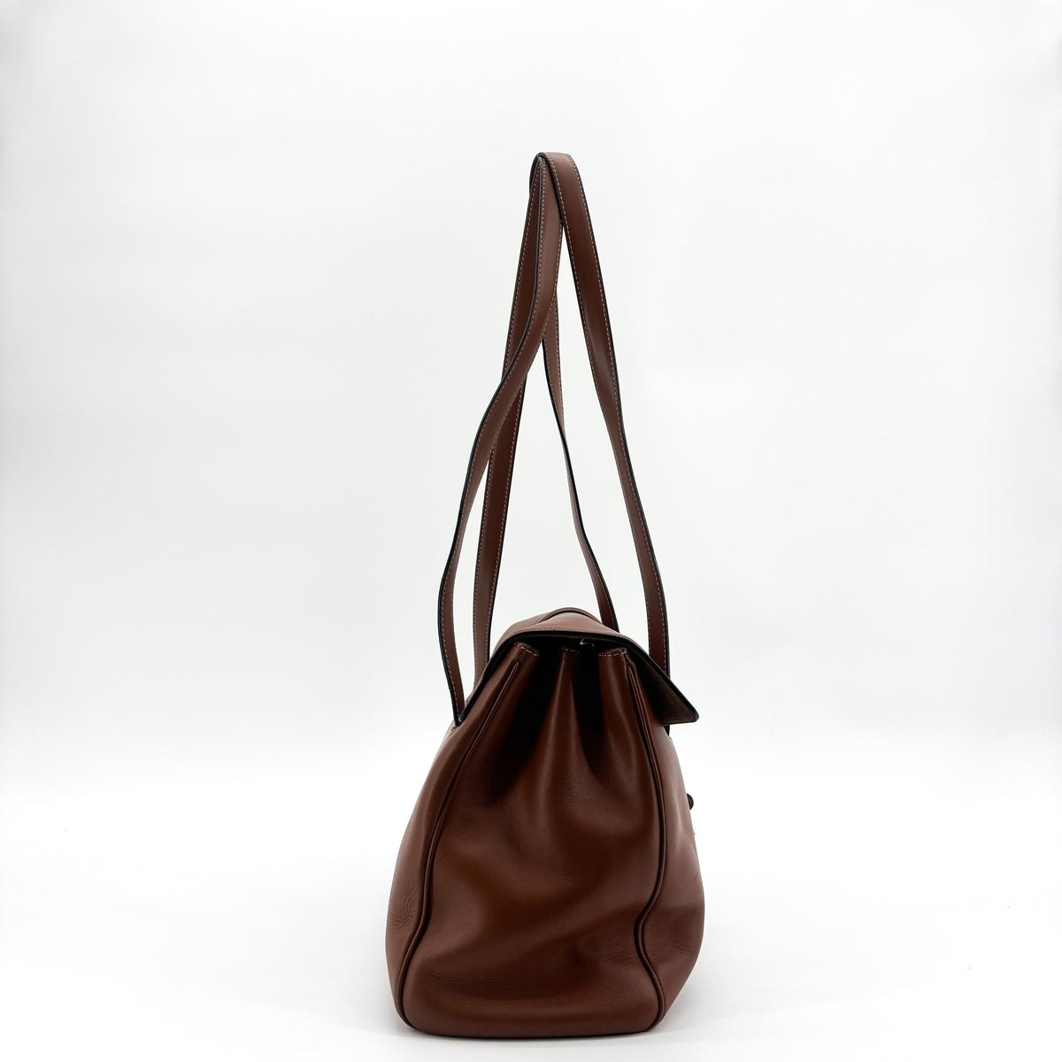 Celine Soft 16 Smooth Calfskin Brown Leather Handbag (Pre-Owned)