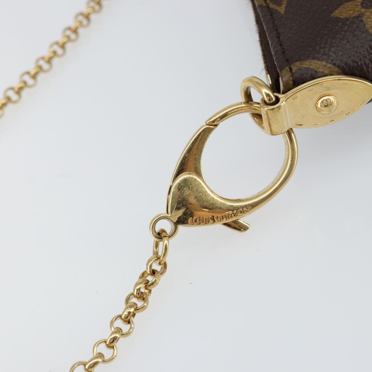 Louis Vuitton Milla Pochette Monogram Canvas Brown Canvas Clutche & Pouche Bag (Pre-Owned)