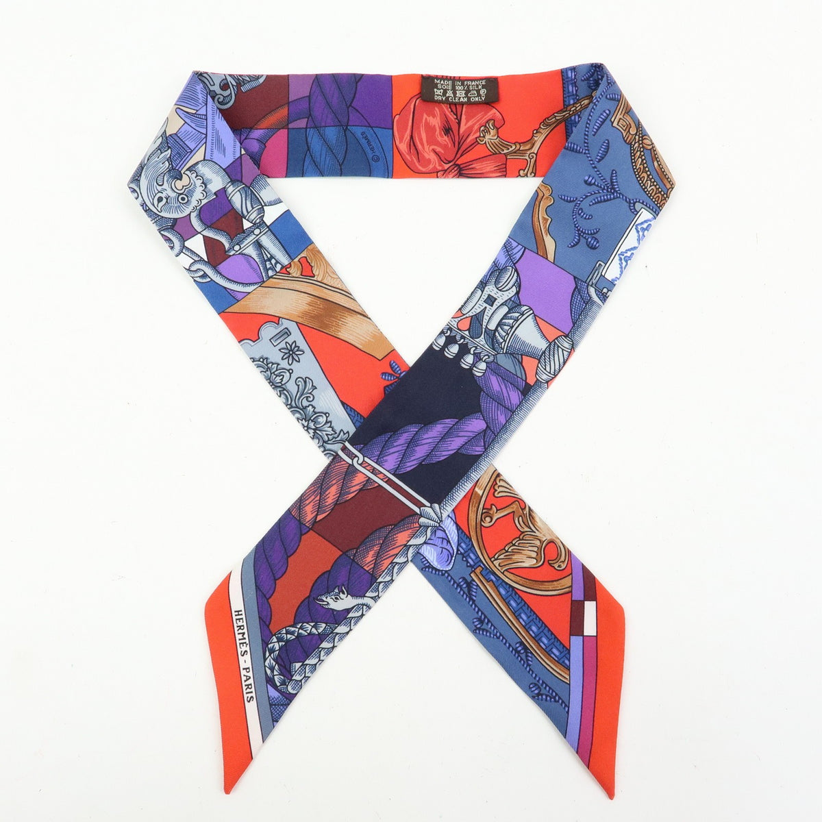 Hermes Twilly Scarf Silk Multicolour Silk Scarve & Shawl Accessory (Pre-Owned)