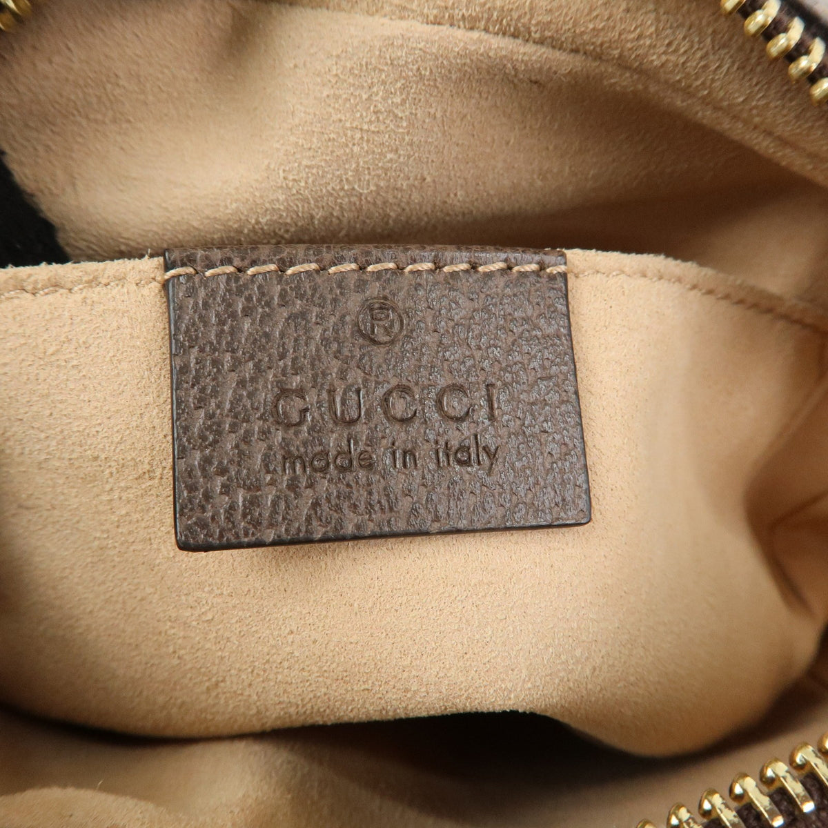Gucci Ophidia Gg Coated Canvas Beige Canvas Shoulder Bag Bag (Pre-Owned)