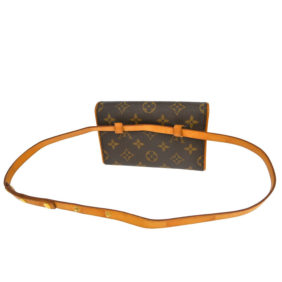 Louis Vuitton Florentine Monogram Brown Canvas Clutche & Pouche Bag (Pre-Owned)