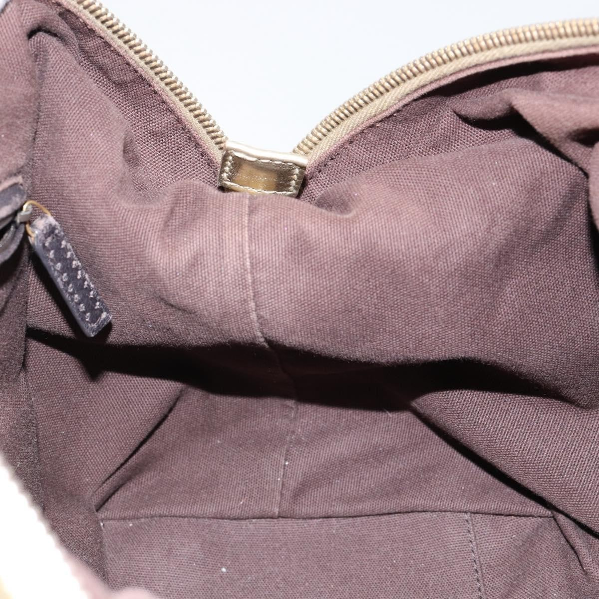 Saint Laurent Easy Y Suede With Fox Fur Gold Leather Bag (Pre-Owned)