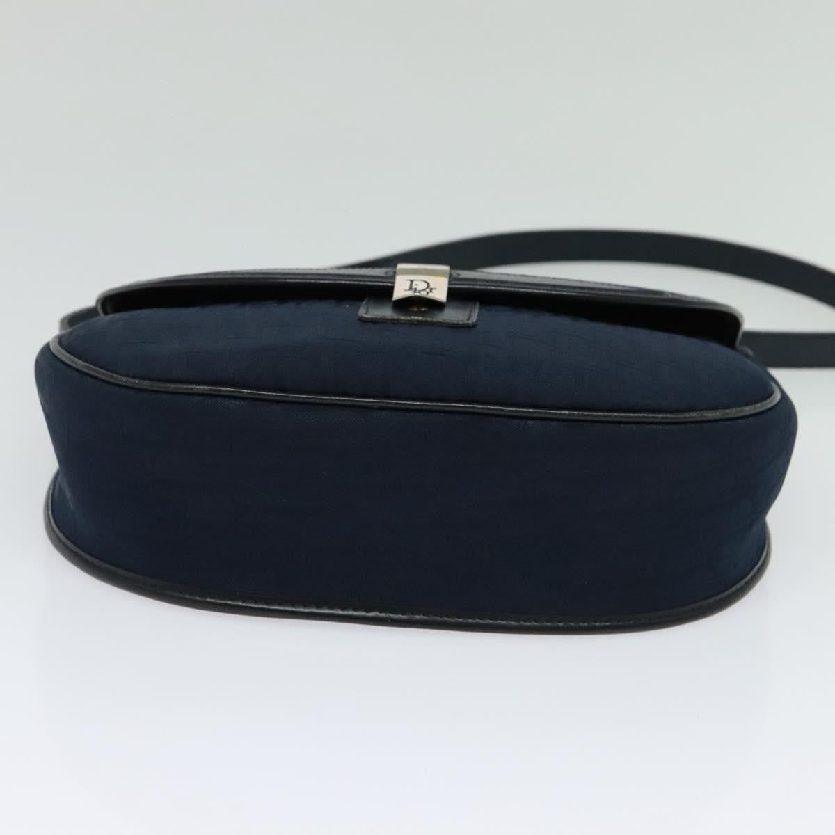 Christian Dior Vintage Trotter Canvas Navy Canvas Shoulder Bag Bag (Pre-Owned)