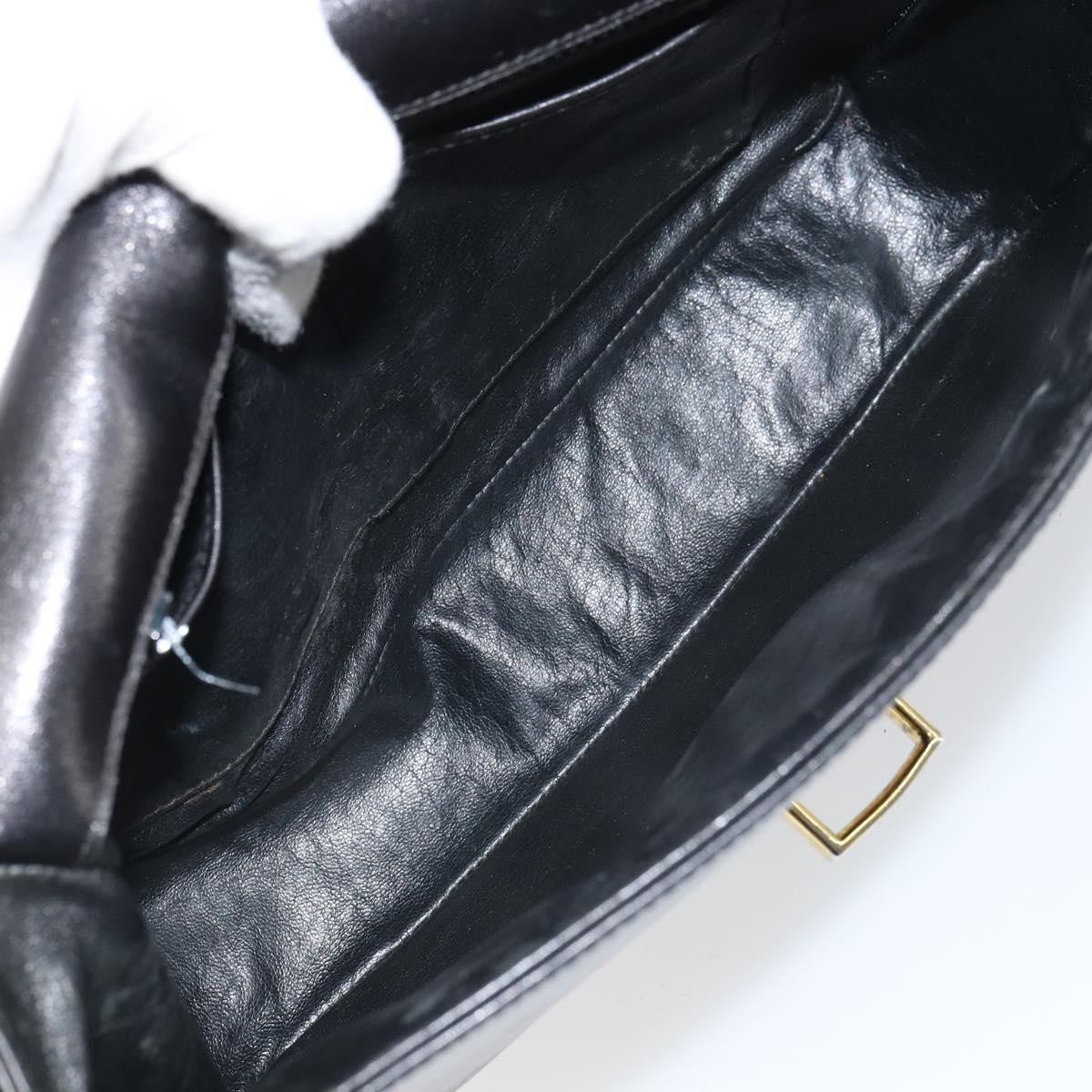 Celine Vintage Leather Black Leather Shoulder Bag Bag (Pre-Owned)