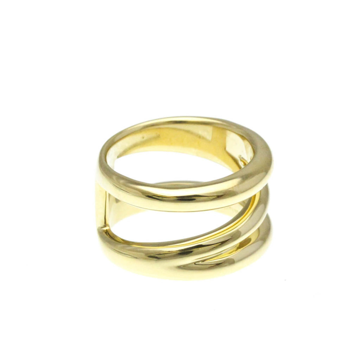 Tiffany & Co. Zig Zag Band 18K Yellow Gold Gold Yellow_Gold Ring Jewelry (Pre-Owned)