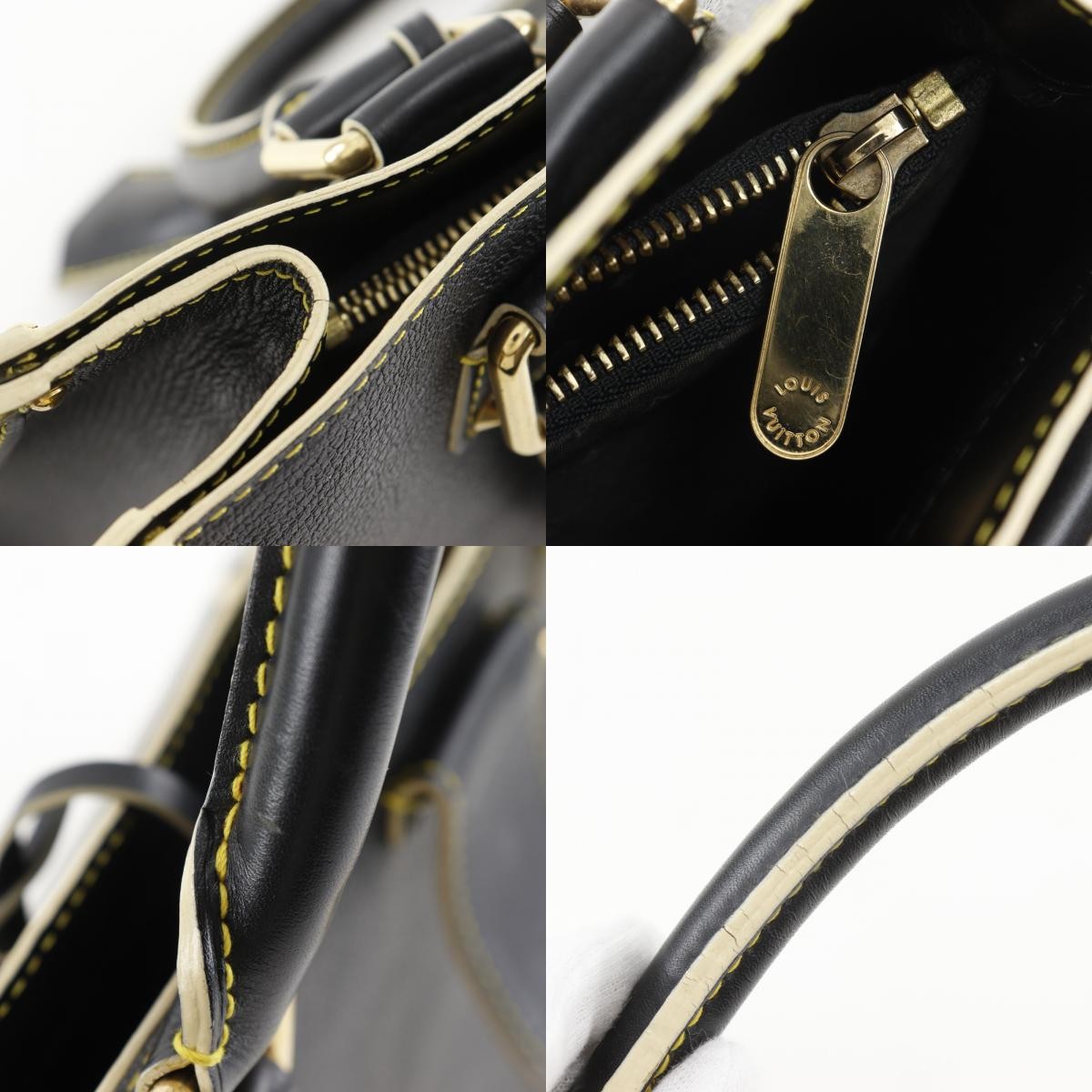 Louis Vuitton Suhali Le Fabuleux Leather Black Leather Handbag (Pre-Owned)
