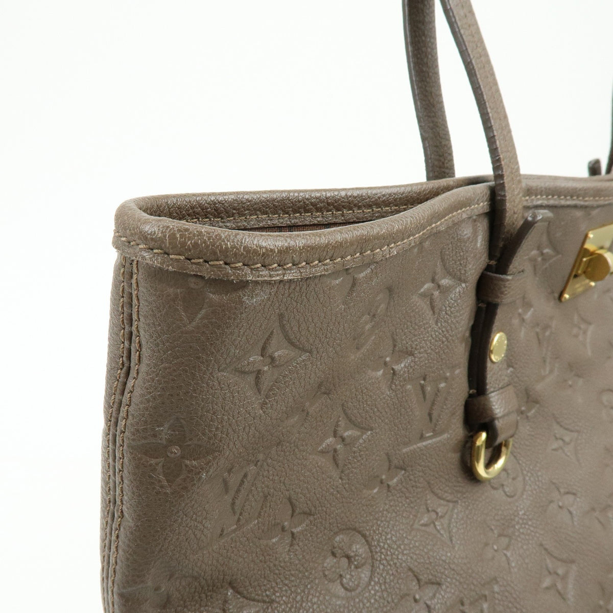 Louis Vuitton Citadine Monogram Empreinte Leather Brown Leather Handbag (Pre-Owned)