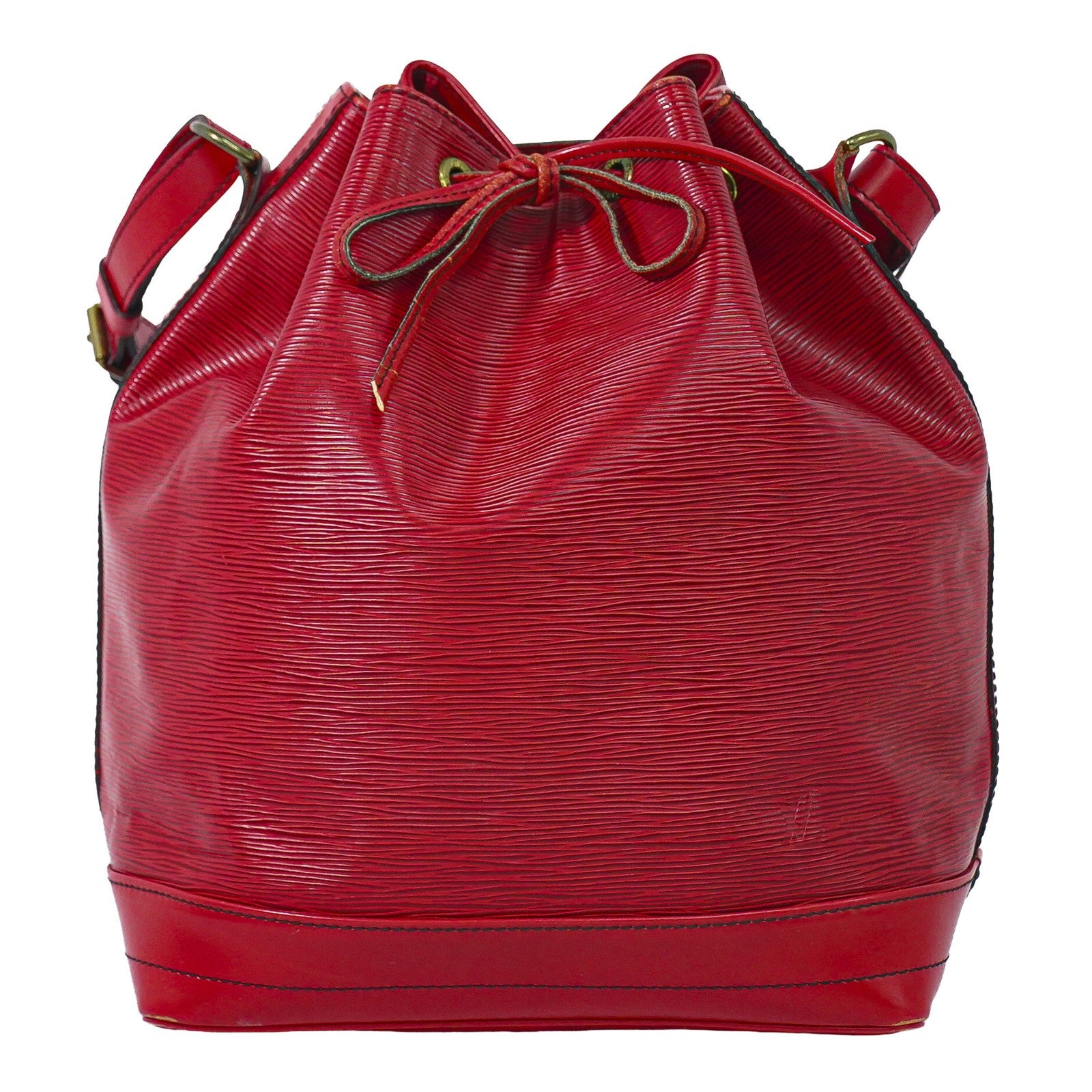 Louis Vuitton Petit Noe Nm Epi Leather Red Leather Shoulder Bag Bag (Pre-Owned)