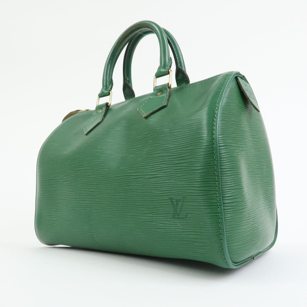 Louis Vuitton Speedy Epi Leather Green Leather Handbag (Pre-Owned)