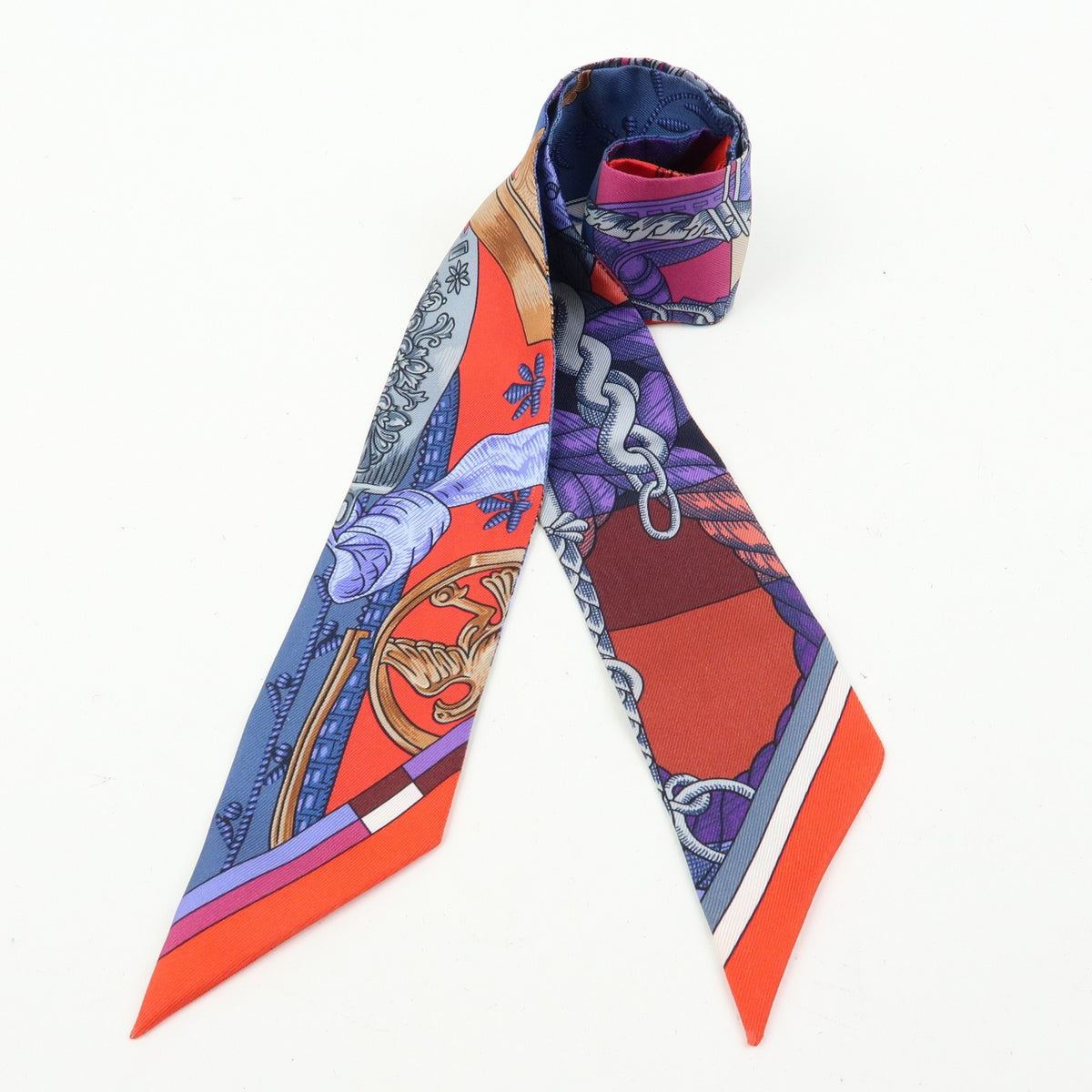 Hermes Twilly Scarf Silk Multicolour Silk Scarve & Shawl Accessory (Pre-Owned)