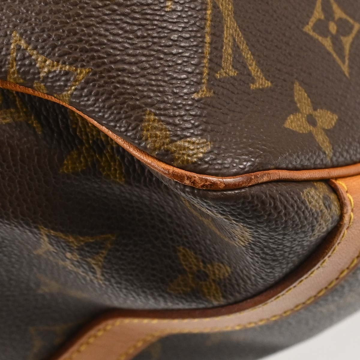 Louis Vuitton Shopping Sac Monogram Canvas Brown Canvas Handbag (Pre-Owned)