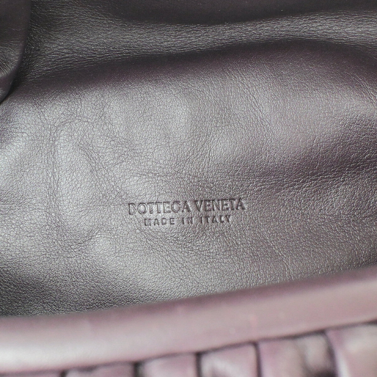 Bottega Veneta The Chain Pouch Leather Burgundy Leather Clutche & Pouche Bag (Pre-Owned)