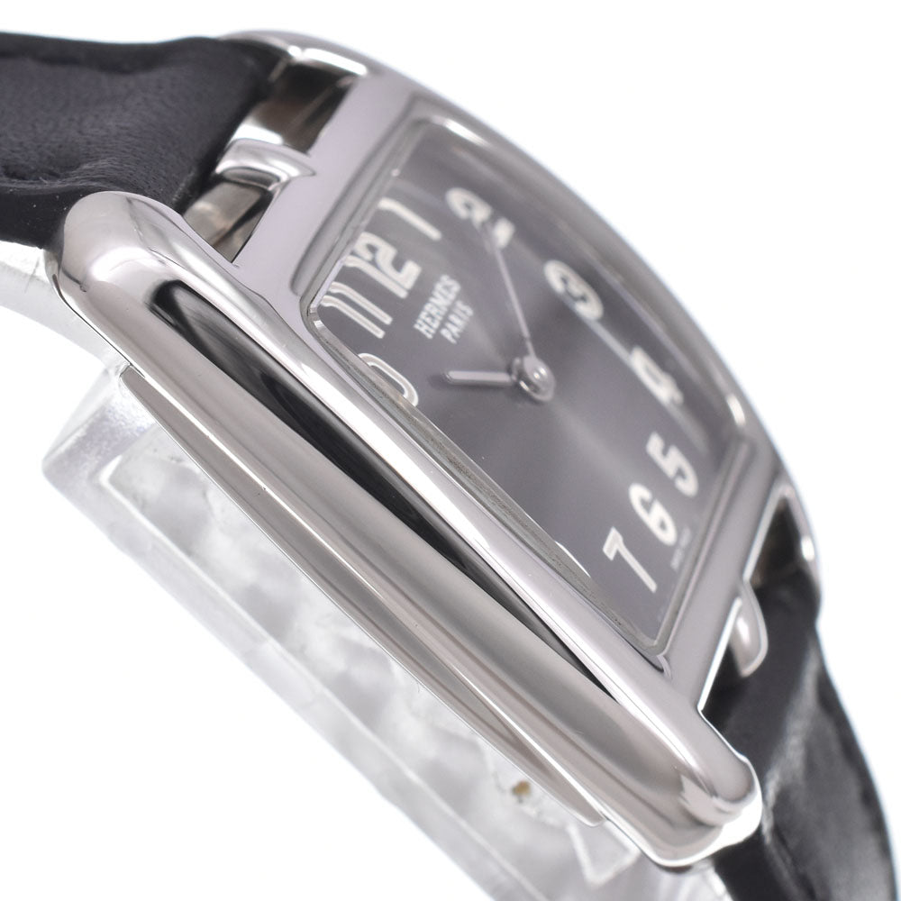 Hermes Cape Cod Quartz Stainless Steel And Leather Watch (Pre-Owned)