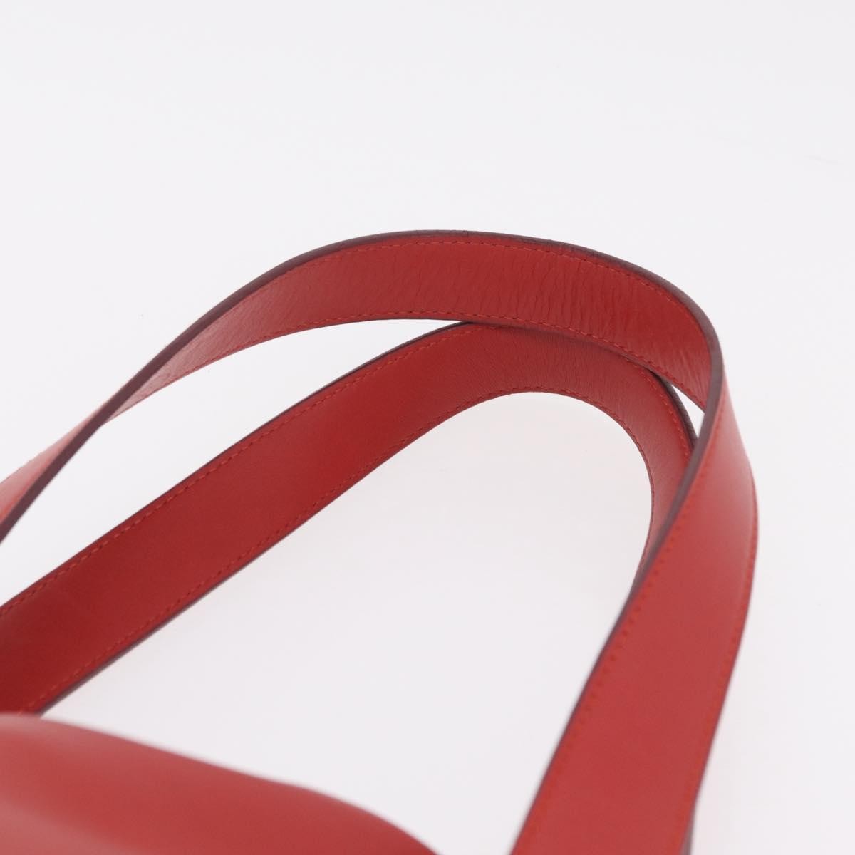 Loewe Tote Leather Red Leather Tote Bag Bag (Pre-Owned)