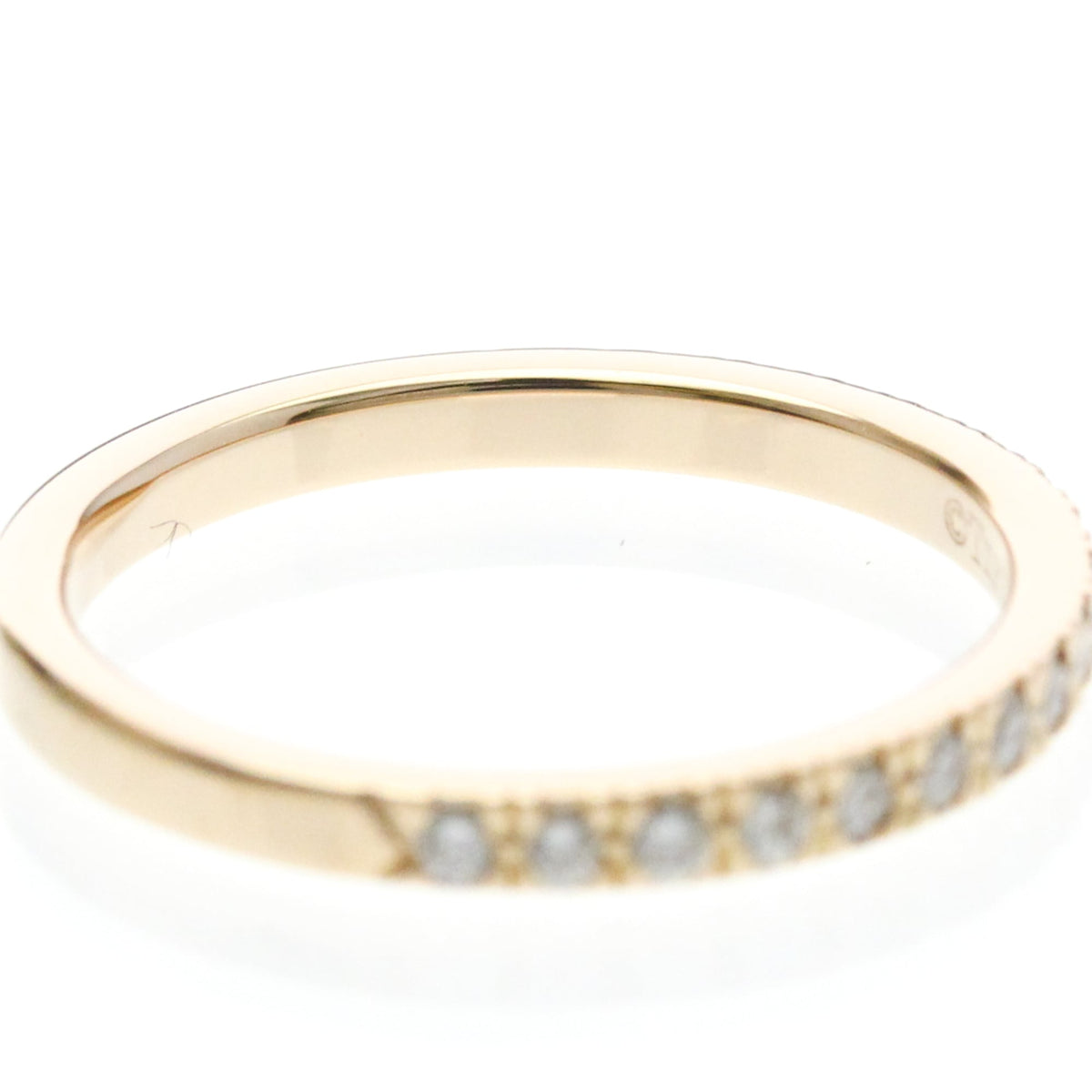Tiffany & Co. Novo Band 18K Rose Gold And Diamonds Gold Pink_Gold Ring Jewelry (Pre-Owned)