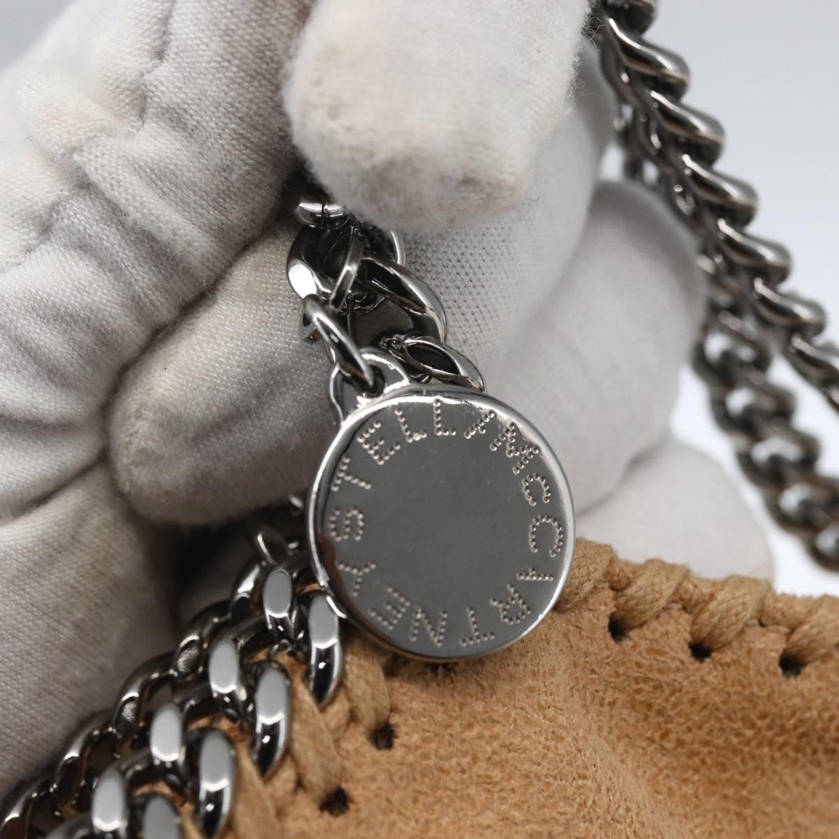 Stella Mccartney Falabella Fold Over Shaggy Deer Beige Polyester Shoulder Bag Bag (Pre-Owned)