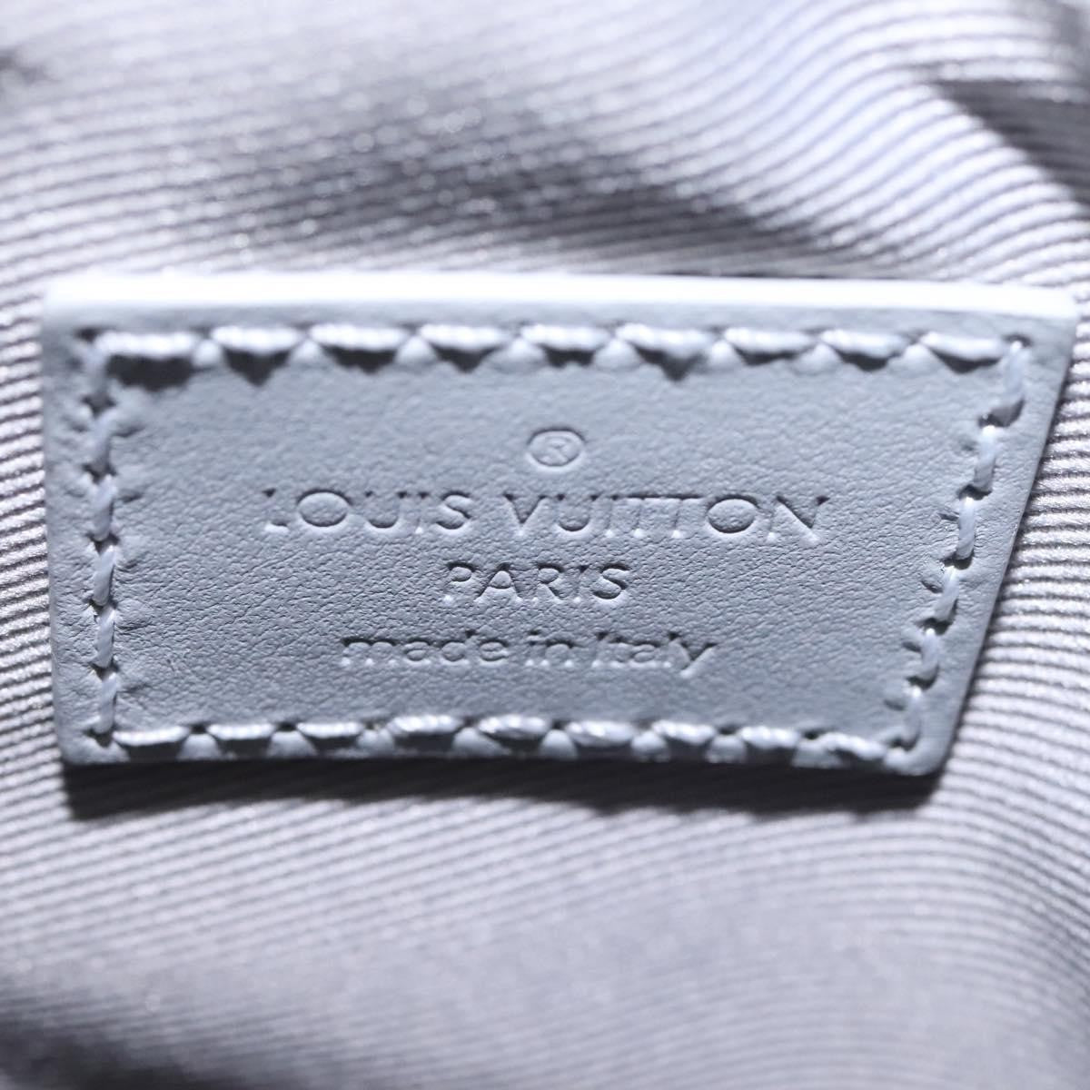 Louis Vuitton Chalk Nano Limited Edition Logo Story Monogram Canvas Gray Canvas Clutche & Pouche Bag (Pre-Owned)