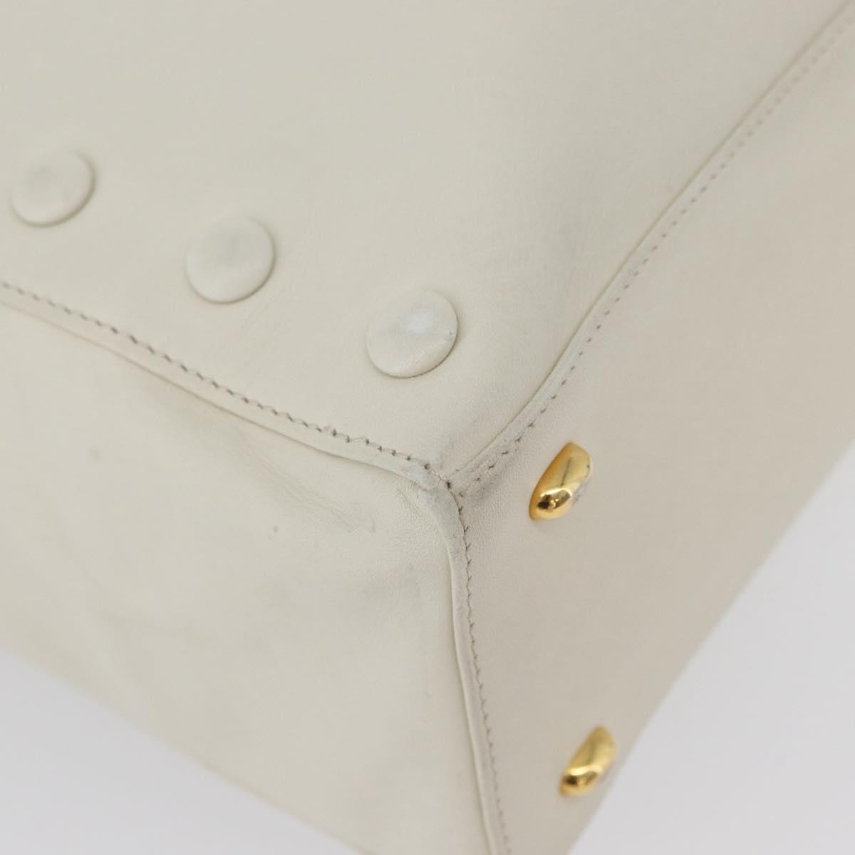 Celine Handbag Leather White Leather Handbag (Pre-Owned)