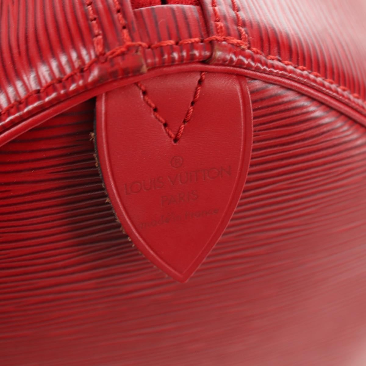 Louis Vuitton Speedy Epi Leather Red Leather Handbag (Pre-Owned)
