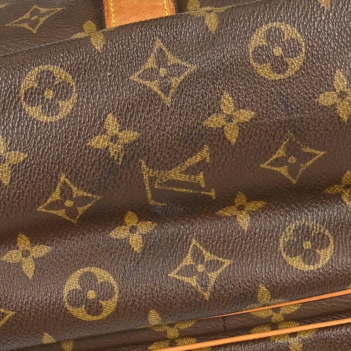 Louis Vuitton Saumur Monogram Canvas Brown Canvas Shoulder Bag Bag (Pre-Owned)