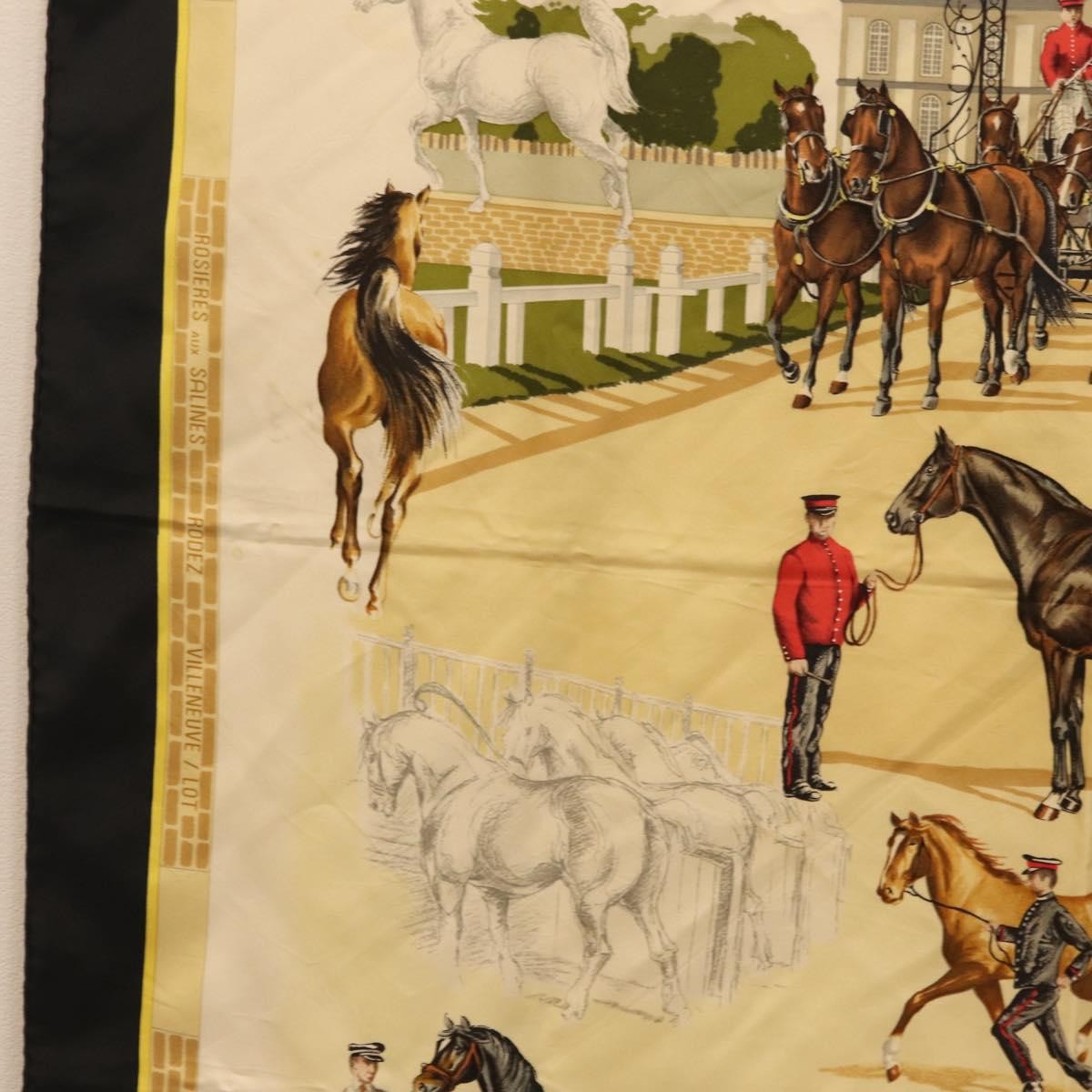 Hermes Carré 90 Silk Multicolor Black Silk Scarve & Shawl Accessory (Pre-Owned)