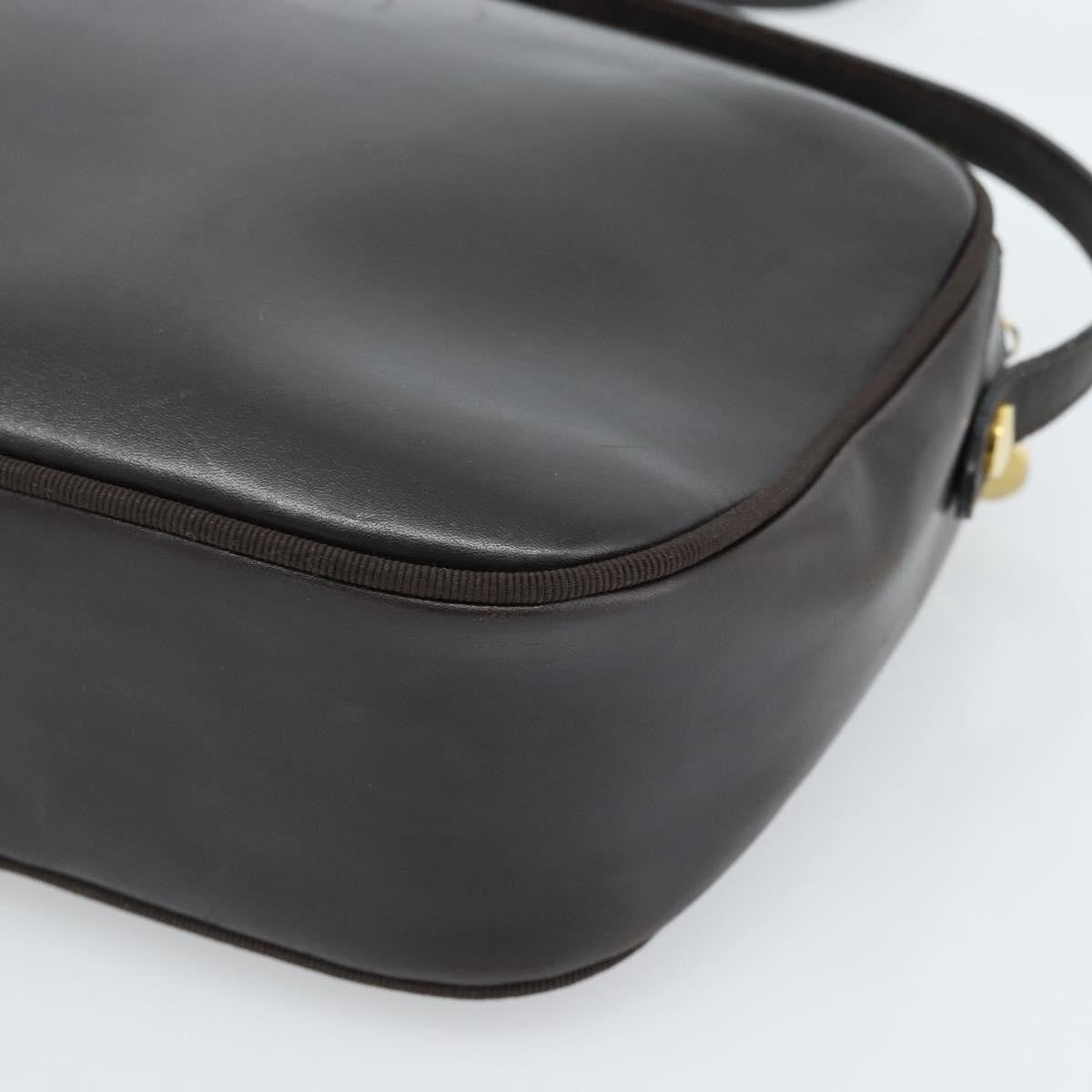 Salvatore Ferragamo Vala Leather Brown Leather Shoulder Bag Bag (Pre-Owned)