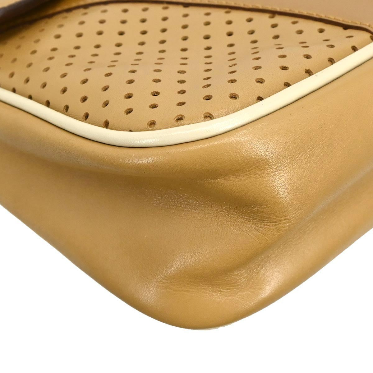 Prada Vitello Drive Leather Brown Leather Handbag (Pre-Owned)