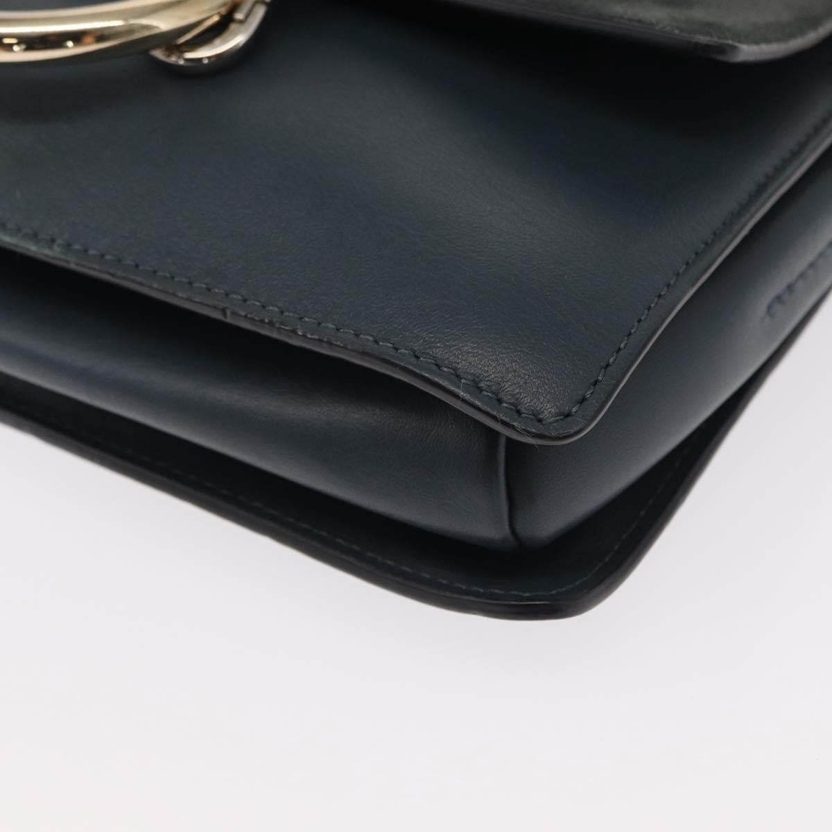 Chloe Faye Leather And Suede Green Suede Bag (Pre-Owned)