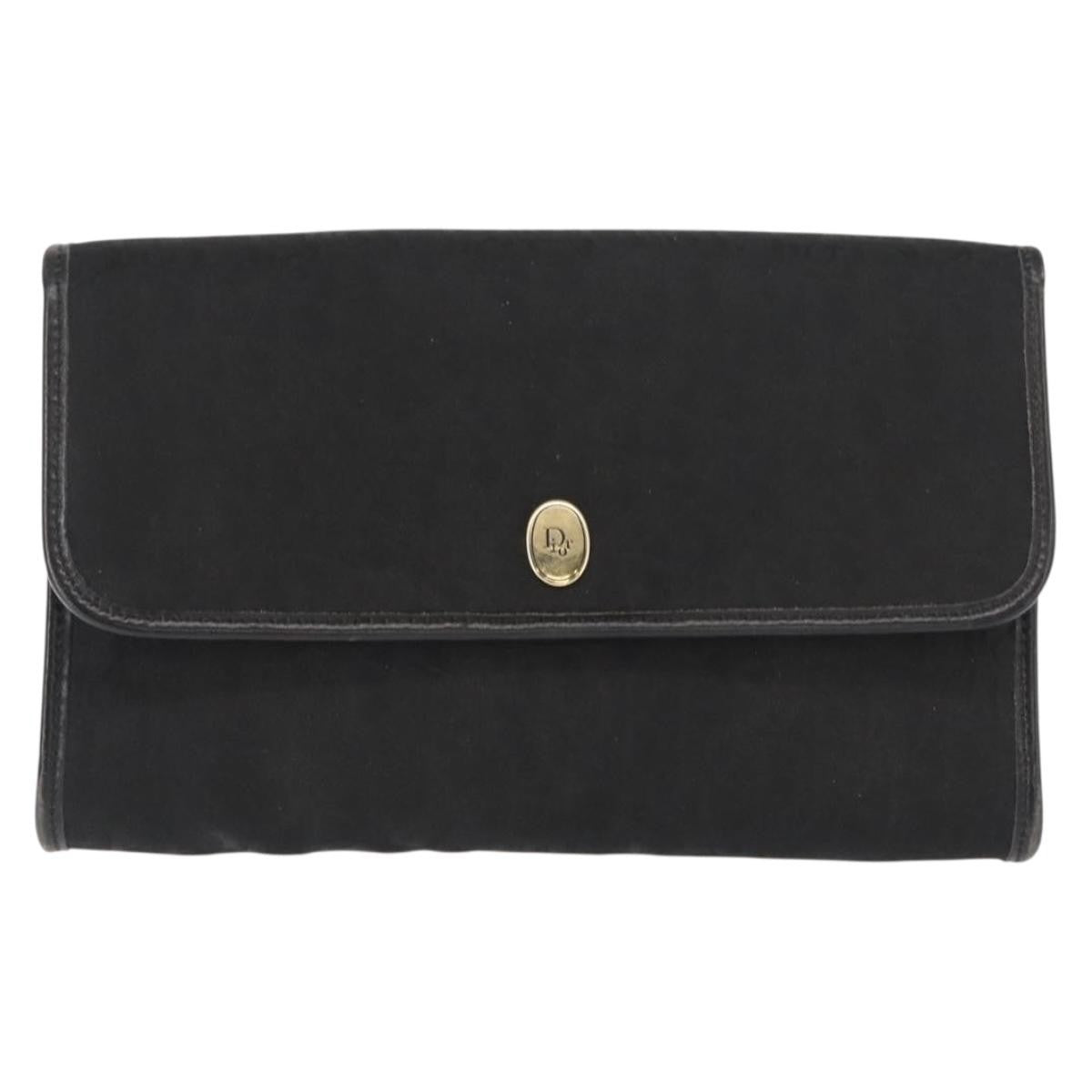 Christian Dior Trotter Shoulder Canvas Black Canvas Shoulder Bag Bag (Pre-Owned)
