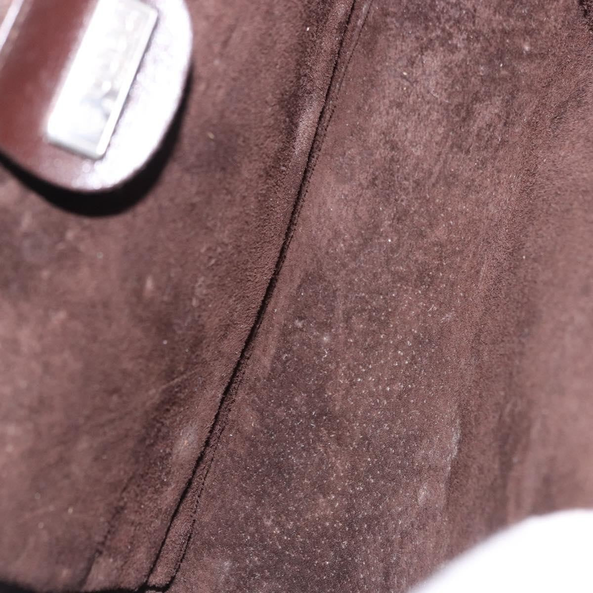 Gucci Vintage Leather Brown Leather Shoulder Bag Bag (Pre-Owned)
