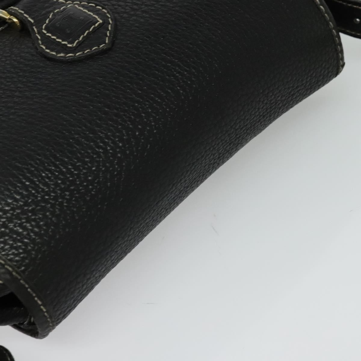 Celine Vintage Leather Black Leather Shoulder Bag Bag (Pre-Owned)
