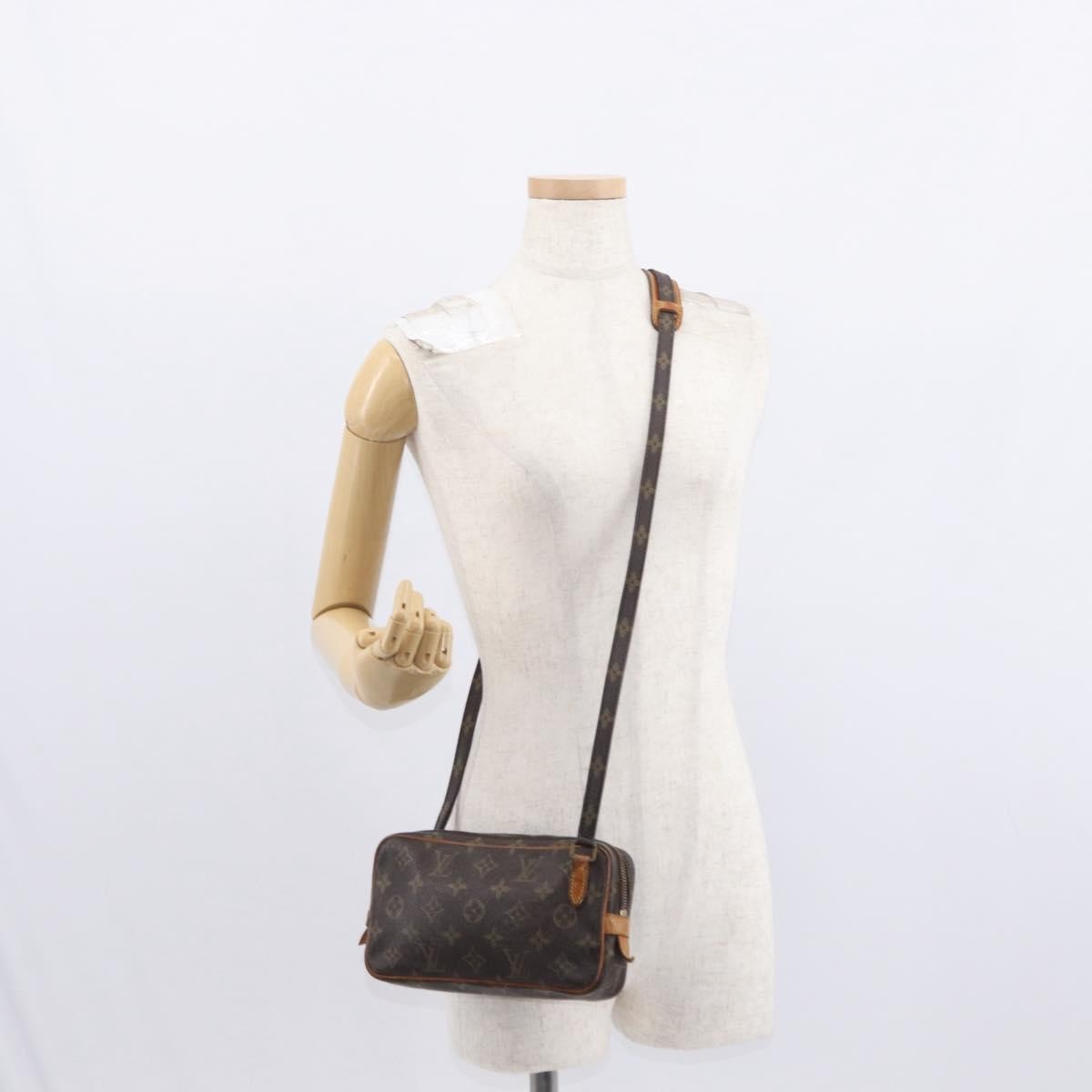 Louis Vuitton Pochette Marly Bandouliere Monogram Canvas Brown Canvas Shoulder Bag Bag (Pre-Owned)