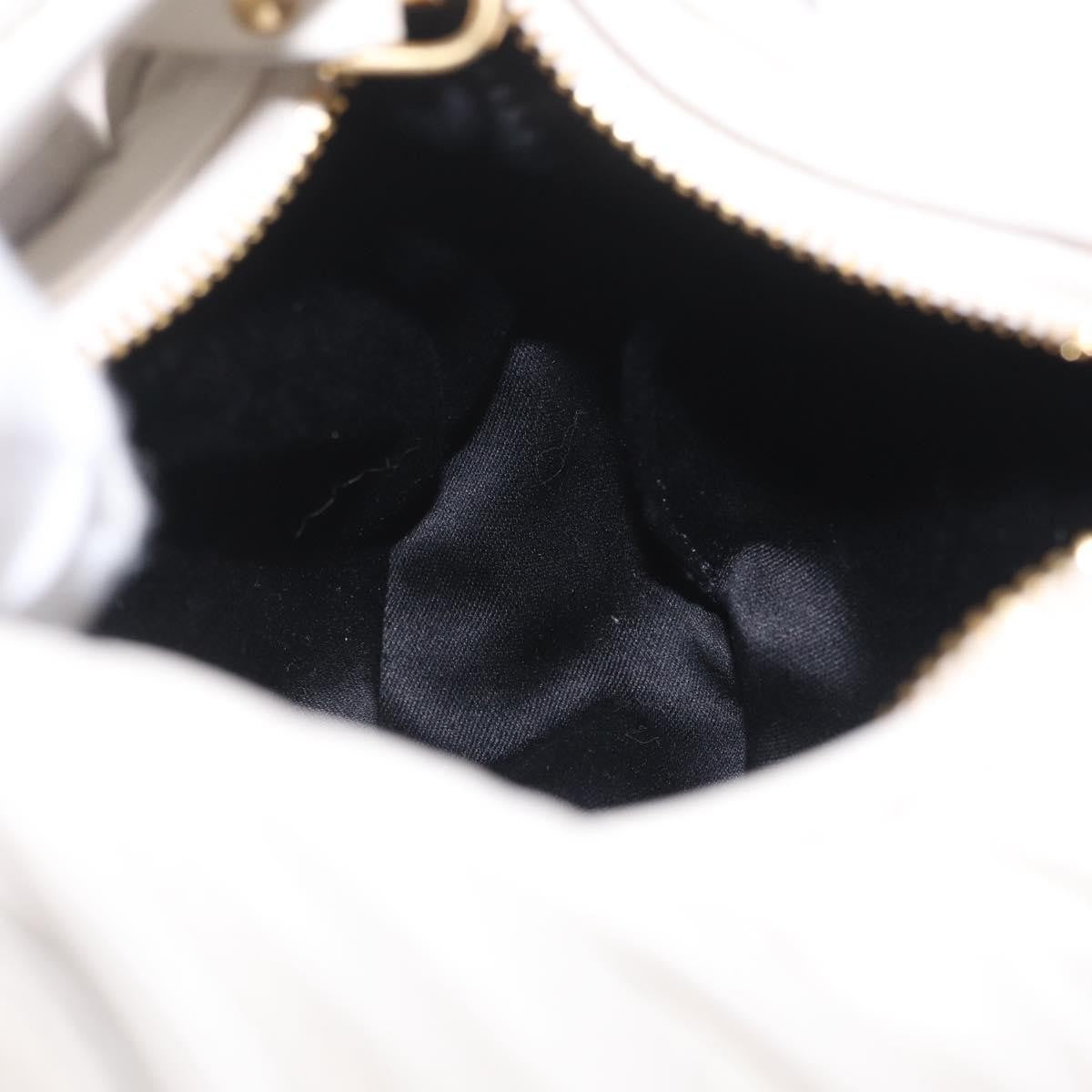 Miu Miu Wander Hobo Matelasse Leather White Leather Shoulder Bag Bag (Pre-Owned)