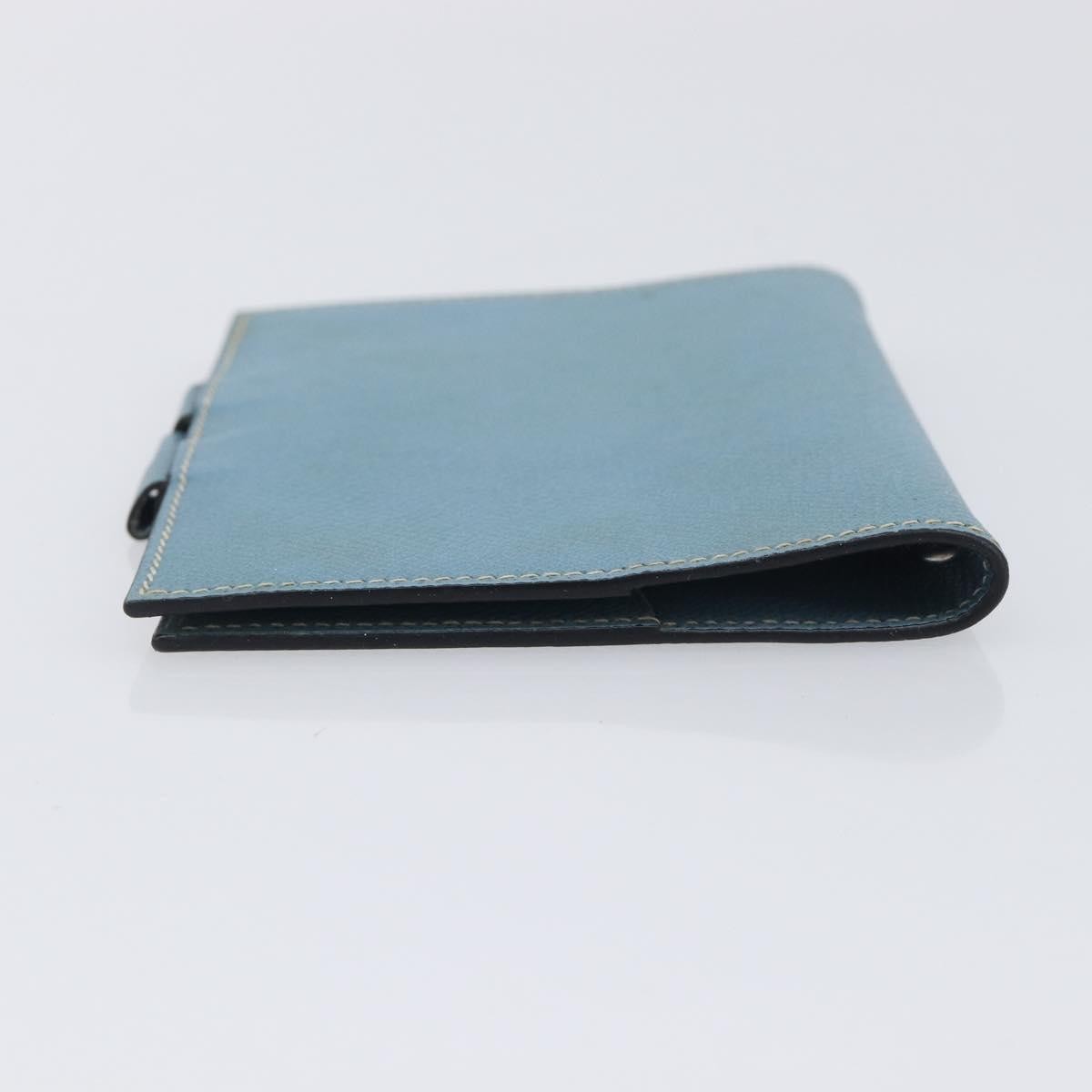 Hermes Vision Agenda Cover Leather Blue Leather Briefcase Bag (Pre-Owned)