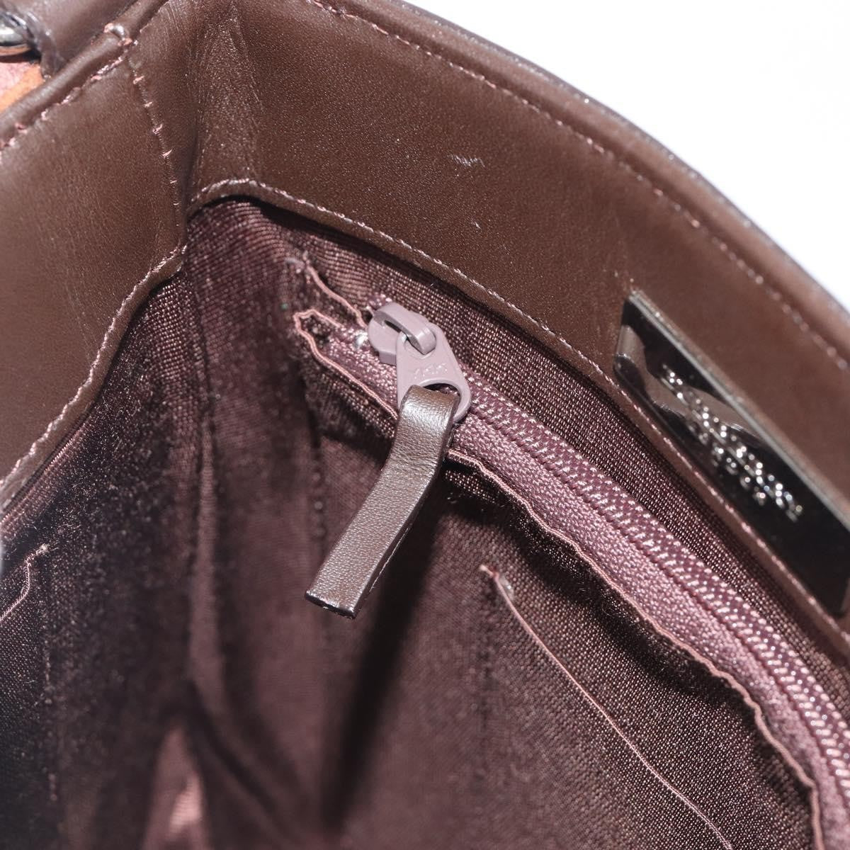 Burberry Shoulder Leather Brown Leather Shoulder Bag Bag (Pre-Owned)