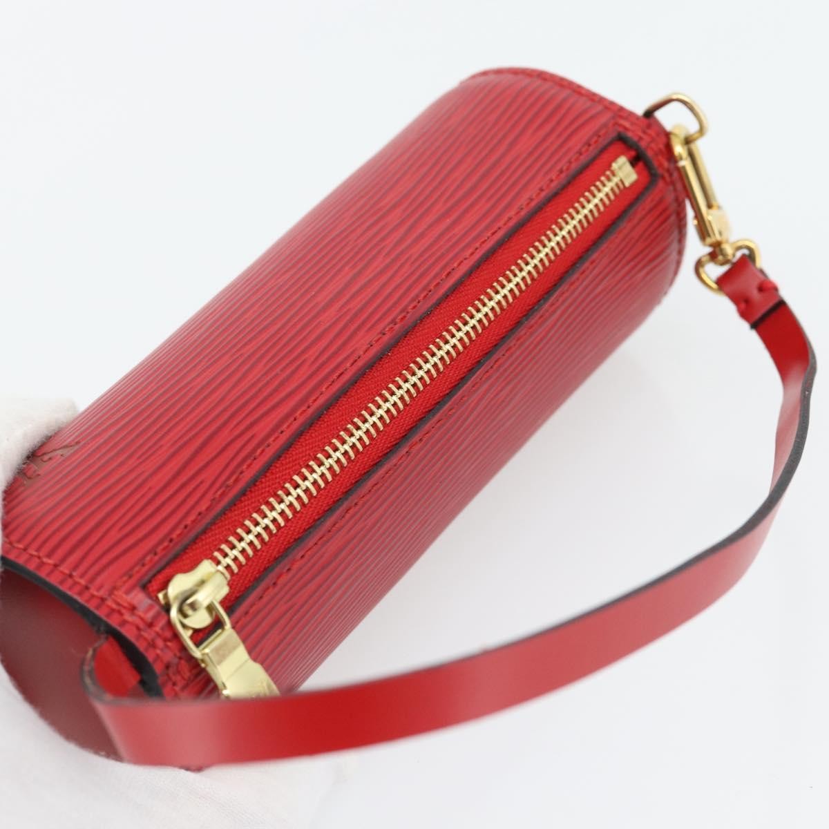 Louis Vuitton Soufflot Pochette Epi Leather Red Leather Clutche & Pouche Bag (Pre-Owned)
