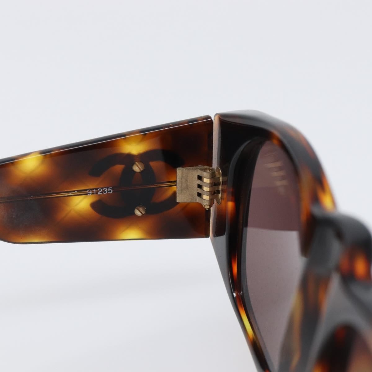 Chanel Logo Cc Plastic Brown Plastic Sunglasse Accessory (Pre-Owned)