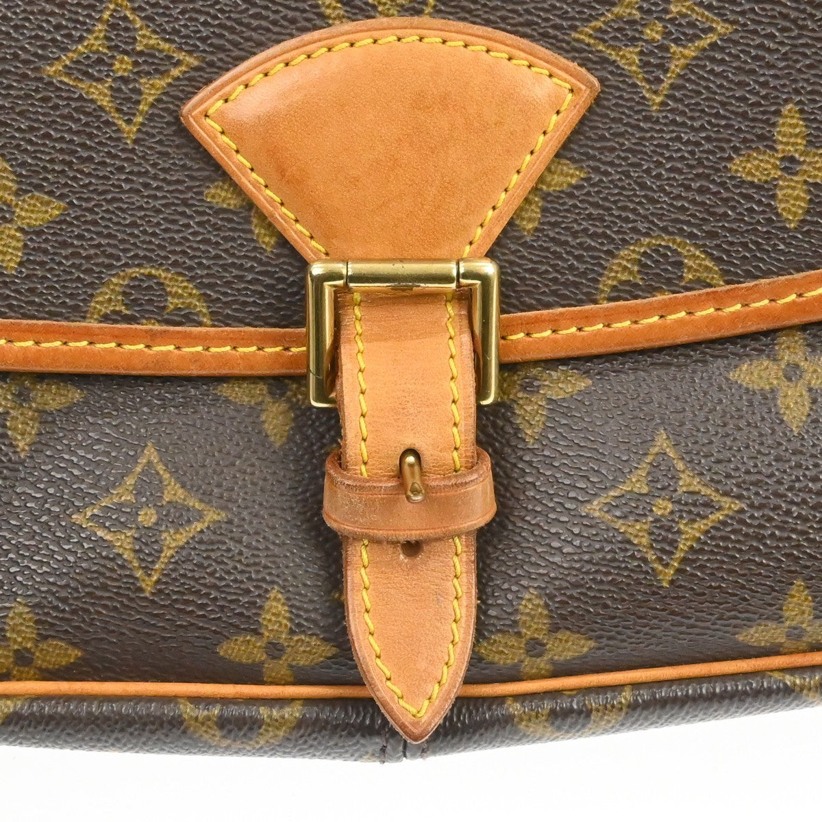 Louis Vuitton Sologne Monogram Canvas Brown Canvas Handbag (Pre-Owned)