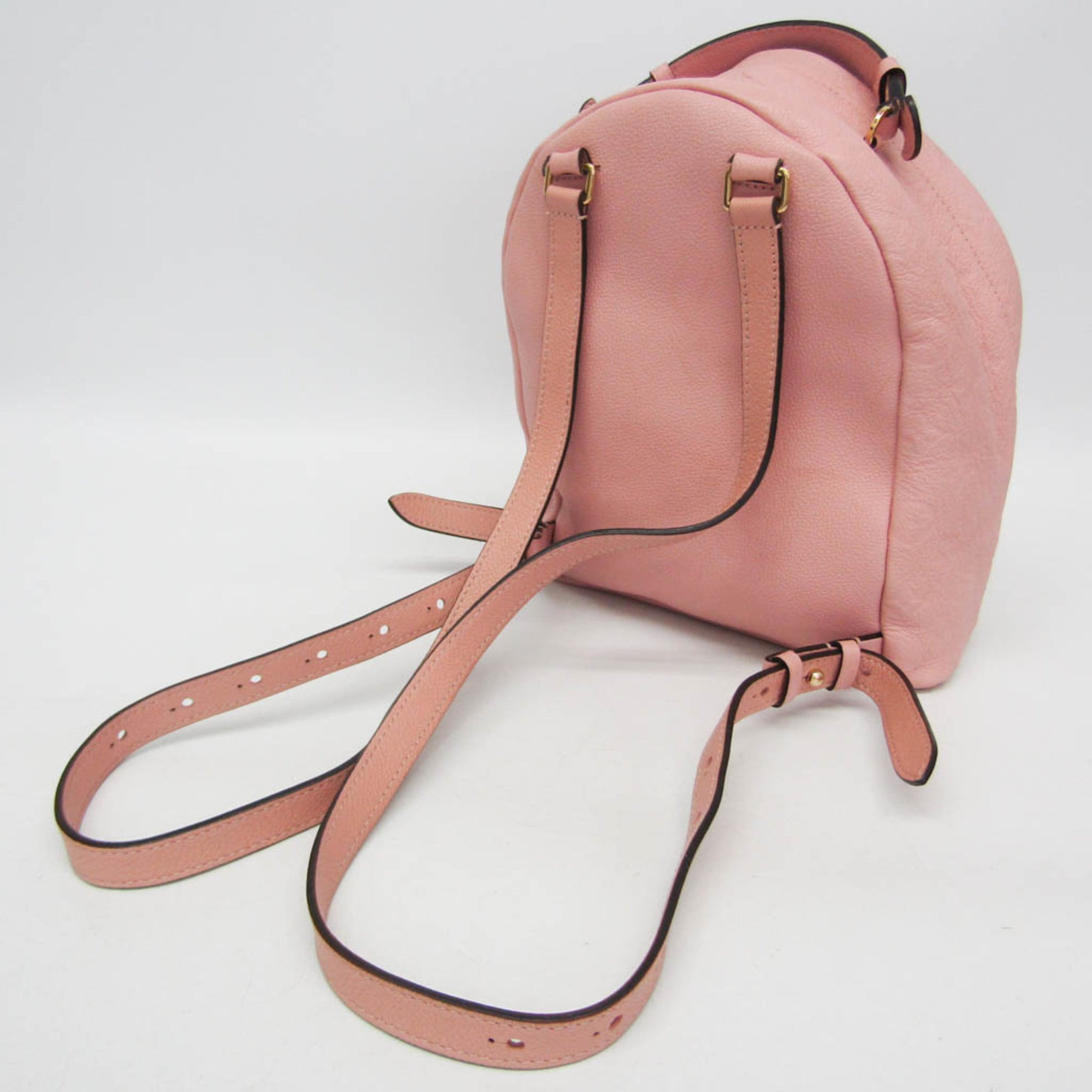 Louis Vuitton Sorbonne Monogram Empreinte Leather Pink Leather Backpack Bag (Pre-Owned)